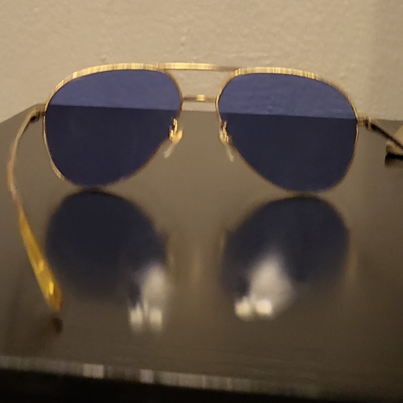 GUCCI | GG0356S 003 - Blue Lens Aviators - Picture 5 of 10